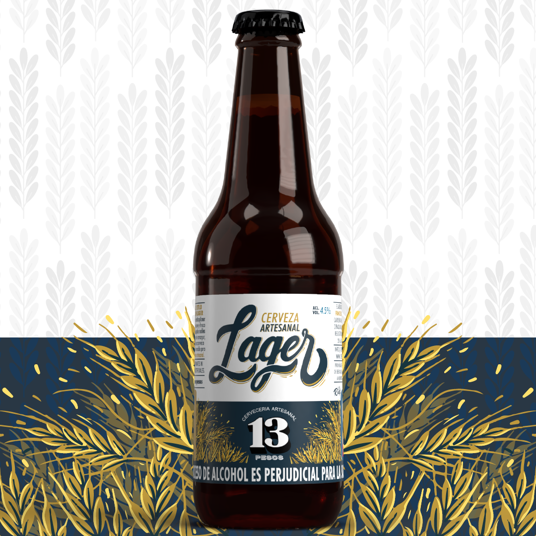 13 Pesos &mdash; Lager Craft Beer Render