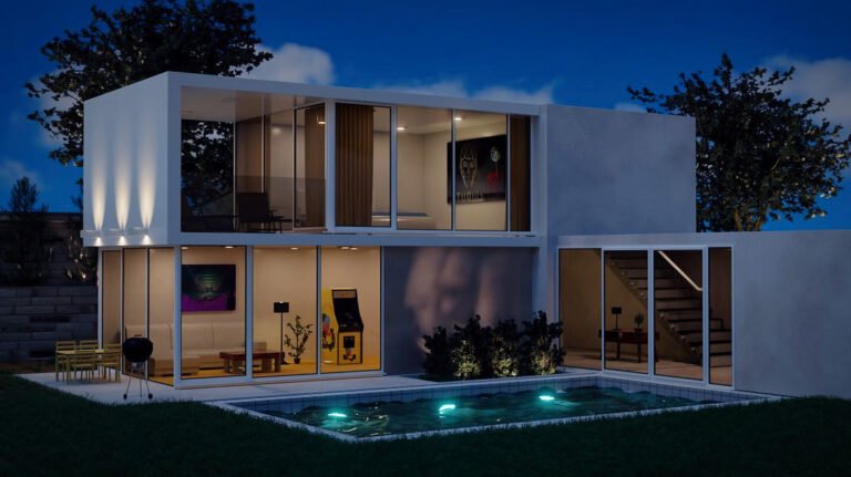 3D House exterior render