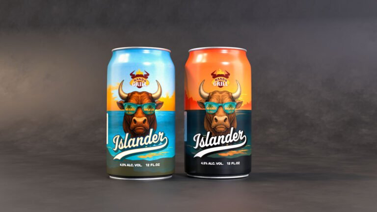 3D cans product render