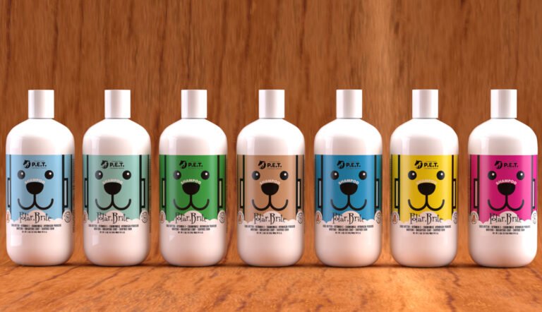 Pet Shampoo 3D Render